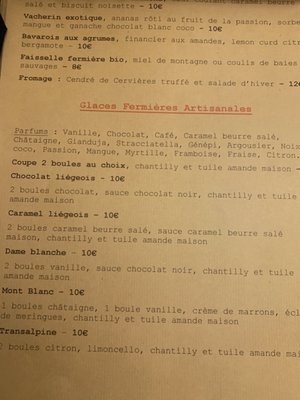 Menu photo 2 Le Pied de la Gargouille Briançon, 05 Menu photo 2 Le Pied de la Gargouille Briançon, 05