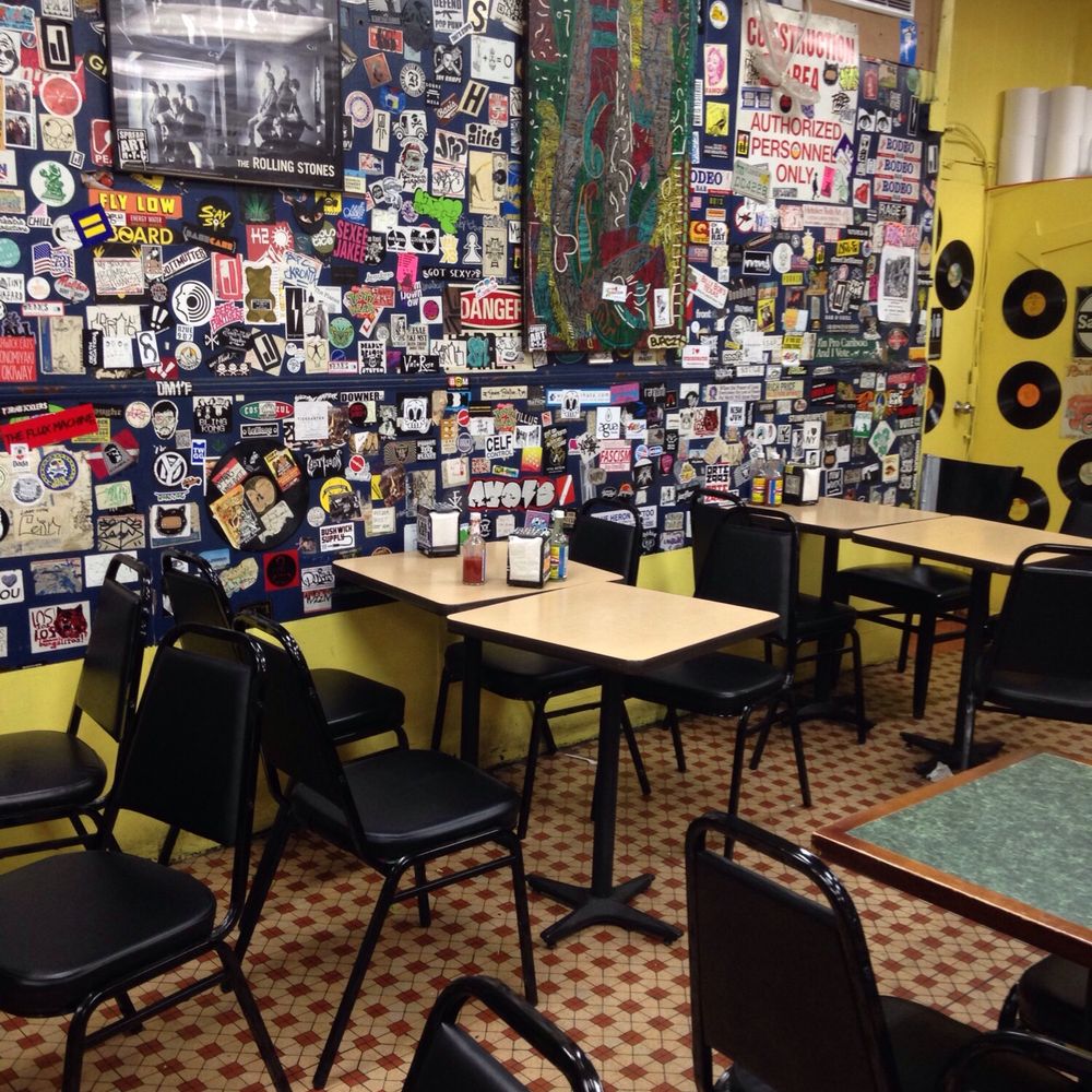 The inside has PLENTY of seating for your late night meal. The inside has PLENTY of seating for your late night meal.