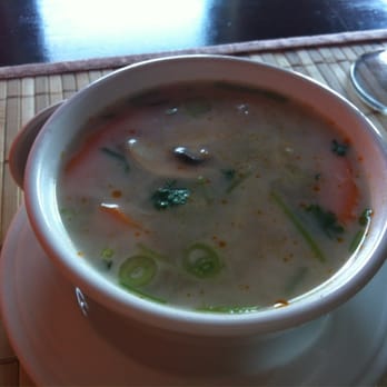 Thai By Thai - Soup of the day. Tom Kha with veggies - Thai Near Me - Surrey, British Columbia