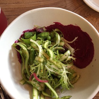 Nopa - Shaved asparagus salad with beets hummus - New American Near Me - San Francisco, California