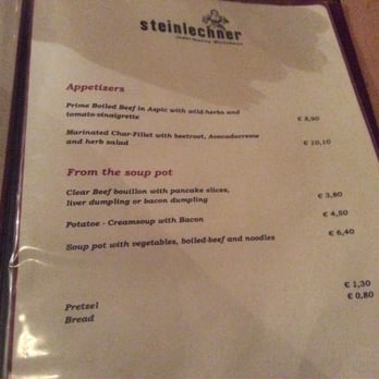 Steinlechner Jedermann's Wirtshaus - Menu p1 - Austrian Near Me - Salzburg, 5 Steinlechner Jedermann's Wirtshaus - Menu p1 - Austrian Near Me - Salzburg, 5