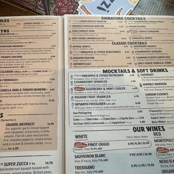 Zizzi - Menu - Italian Near Me - Inverness, HLD Zizzi - Menu - Italian Near Me - Inverness, HLD