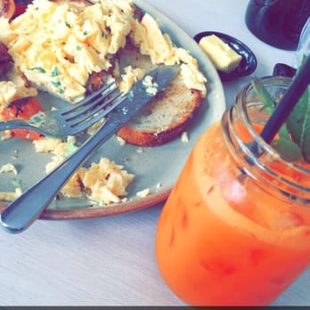 Social Brew Cafe - Eggs were amazing - the orange, carrot and ginger juice was so fresh and yummy that I got a second! - Cafes Near Me - Pyrmont, NSW