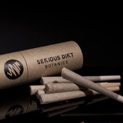 Serious Dirt Botanics - Hemp pre-rolls, made with hemp flower grown by us in VT.