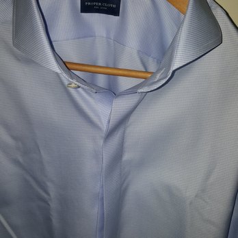 Proper Cloth - Collar is the best I've ever seen! Plus crisp yet soft. Exudes Class and Elegance! - Men's Clothing Near Me - New York, New York Proper Cloth - Collar is the best I've ever seen! Plus crisp yet soft. Exudes Class and Elegance! - Men's Clothing Near Me - New York, New York