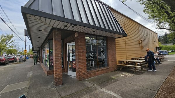 Portland Fish Market & Fish And Chips Window by null