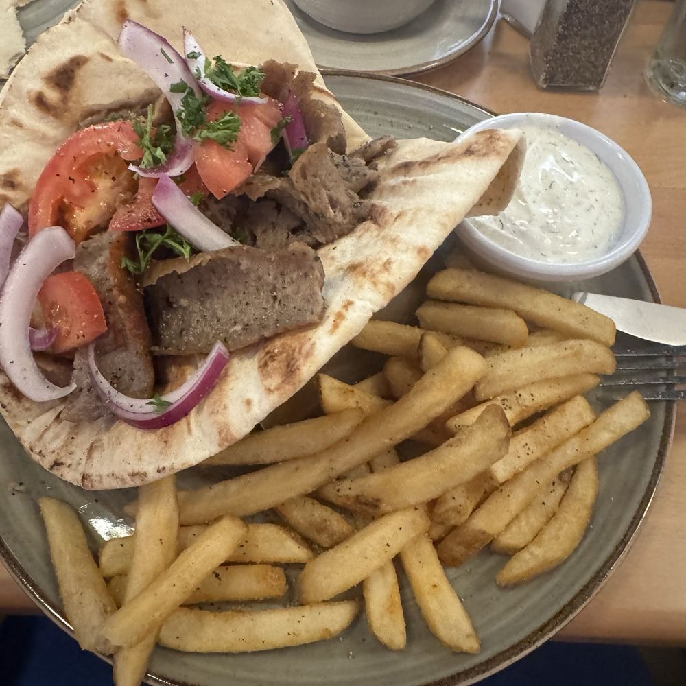 Milo’s Mediterrenean - Gyro wrap with fries. The wrap is thin and crispy.... Delicious! - Mediterranean Near Me - San Antonio, Texas Milo’s Mediterrenean - Gyro wrap with fries. The wrap is thin and crispy.... Delicious! - Mediterranean Near Me - San Antonio, Texas