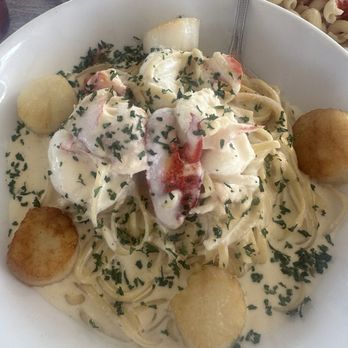 Fox's Lobster House - Taste of Maine Fantasia (Pasta with lobster and scallops) - Seafood Near Me - York, Maine Fox's Lobster House - Taste of Maine Fantasia (Pasta with lobster and scallops) - Seafood Near Me - York, Maine