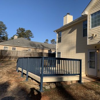HD of Stone Mountain - a back yard with a deck - General Contractors Near Me - Stone Mountain, Georgia HD of Stone Mountain - a back yard with a deck - General Contractors Near Me - Stone Mountain, Georgia