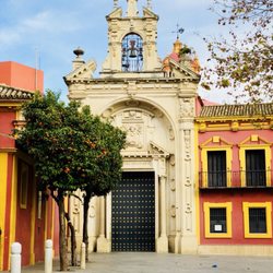 Parroquia de San Lorenzo - ¡Me encanta Sevilla! Orange trees everywhere!