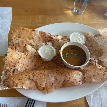 Indian Hut Norristown - D10 Onion Rava Dosa - Indian Near Me - Trooper, Pennsylvania Indian Hut Norristown - D10 Onion Rava Dosa - Indian Near Me - Trooper, Pennsylvania