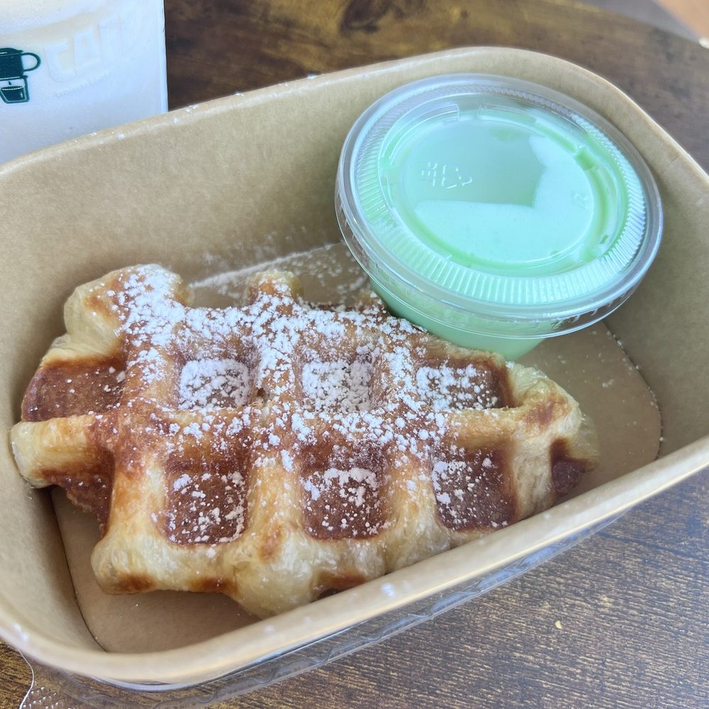 Phin Cafe - Croffle with Pandan cream - Coffee Roasteries Near Me - Campbell, California
