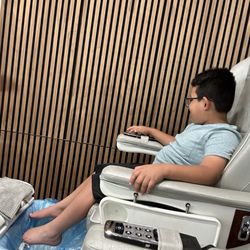 Top Nails - My son, having an amazing time with Cheyenne