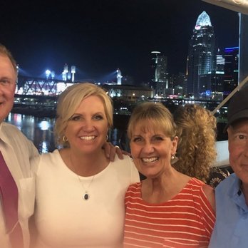 Purple People Bridge - Picture from Purple Bridge showing Cincinnati Skyline - Landmarks & Historical Buildings Near Me - Newport, Kentucky