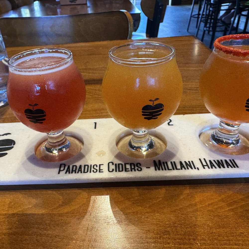 Hard Tea Cider Flight- strawberry, lilikoi, lihing Hard Tea Cider Flight- strawberry, lilikoi, lihing