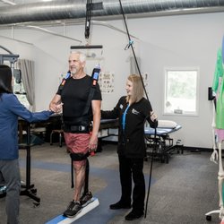 Rehab Specialists - Our harness can be used to help patients with balance issues, amputees, and anyone who needs extra safety while walking and doing therapy.