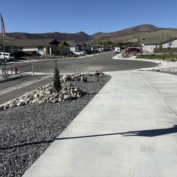 Great Basin Concrete - Left side of yard from garage door - Masonry/Concrete Near Me