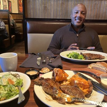 LongHorn Steakhouse - Side Salad Baked Sweet Potato with Cinnamon Sugar & Butter Sides - Steakhouses Near Me - Greensboro, North Carolina