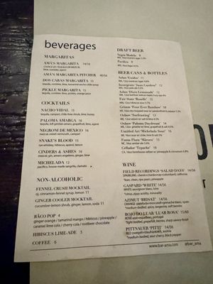 Menu photo 7 BAR Ama Los Angeles, CA