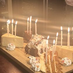 CJ's American Grill - Birthday dessert board filled with scrumptious after dinner treats!