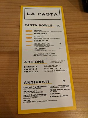Menu photo 2 La Pasta Victoria, BC