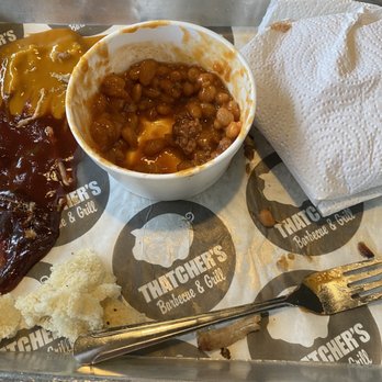Thatcher's Barbecue & Grill - The bottom of the baked beans, lol! - American Near Me - Calhoun, Georgia Thatcher's Barbecue & Grill - The bottom of the baked beans, lol! - American Near Me - Calhoun, Georgia