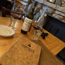 Spanky's Stone Hearth - Our own bottle of wine that we brought. Corkage fee of $15.