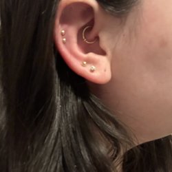 Deja Vu - Done by Kayla I'm obsessed! Daith pain 0/10. I 100% recommend! Helped with migraines within an hour.