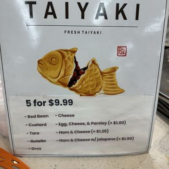 Cocohodo - I will try next time 1 each!! This time I had 3 Red Bean and 2 Custard Taiyaki. - Desserts Near Me - Irvine, California Cocohodo - I will try next time 1 each!! This time I had 3 Red Bean and 2 Custard Taiyaki. - Desserts Near Me - Irvine, California