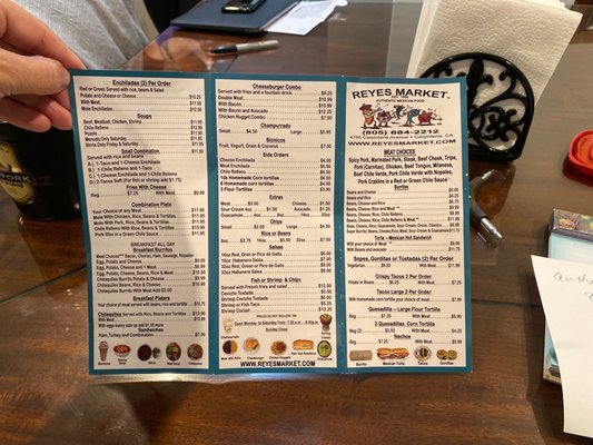 Menu photo 3 Reyes Market Carpinteria, CA