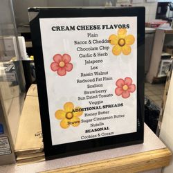 Times Square Bagel Cafe - Cream Cheese Flavors menu