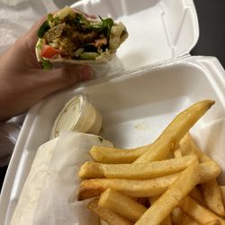 Sam's Flaming Grill - Falafel Wrap - honestly pretty good