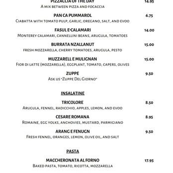 Caffe Macaroni - Menu 1 of 3 - Italian Near Me - San Francisco, California