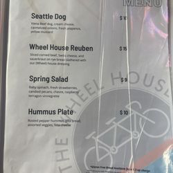 The Wheel House Niwot - Specials menu