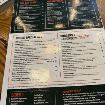 The Filson Queen City Kitchen and Bar - Menu - Sports Bars Near Me - Cincinnati, Ohio The Filson Queen City Kitchen and Bar - Menu - Sports Bars Near Me - Cincinnati, Ohio