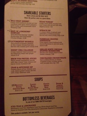 Menu photo 5 LongHorn Steakhouse Evansville, IN Menu photo 5 LongHorn Steakhouse Evansville, IN