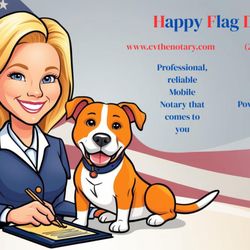 Christine Vaughn Mobile Notary Public - Happy Flag Day!  www.cvthenotary.com
