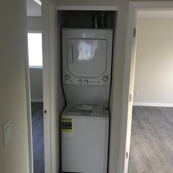 US Creative Builders - Laundry center in converted linen closet with SS drain pan - General Contractors Near Me - Campbell, California