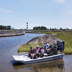 Outer Banks Adventures & Water Sports - Bodie Island Lighthouse a stop on our 1.5 & 2hr tours
