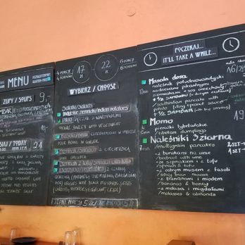 Momo - Main menu Aug 2019 - Vegan Near Me - Kraków, Massachusetts