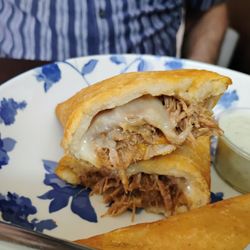 Verano Food Purveyors - Inside the pork empanada $9.25