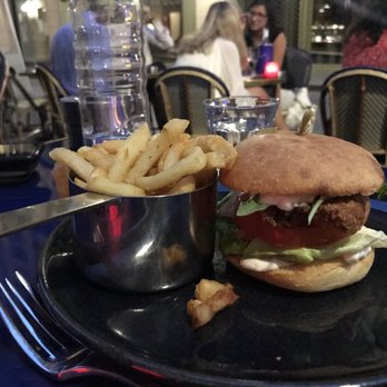 Mon Paris - Chicken burger with fries, very good! Got it twice. Fries can be not so crispy but when they're crispy they are great! - Cocktail Bars Near Me - Paris, 75