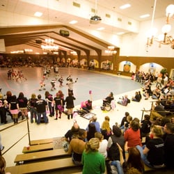 Atlanta Rollergirls - view from top of bleachers/stadium seating