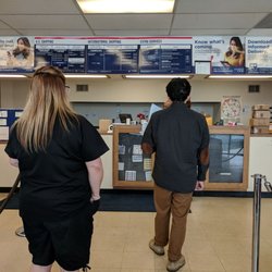 US Post Office - Inside. Line for service.
