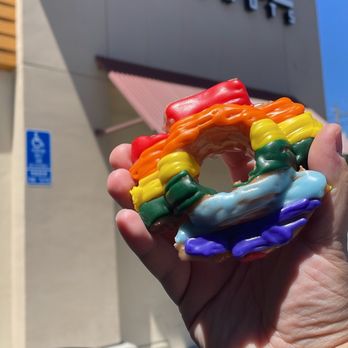 SloDoCo Donuts - Rainbow pride donut - Donuts Near Me - San Luis Obispo, California