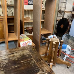 Ottawa Antique Market - Bits of unassembled furniture