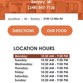 A&W Restaurant - Posted hours for the Berkley, MI A & W, per their website. - Burgers Near Me - Berkley, Michigan A&W Restaurant - Posted hours for the Berkley, MI A & W, per their website. - Burgers Near Me - Berkley, Michigan