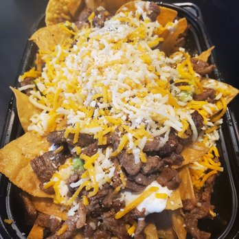 Blue Burro - Carne Asada Chips $8.25 - Salad Near Me - Long Beach, California Blue Burro - Carne Asada Chips $8.25 - Salad Near Me - Long Beach, California
