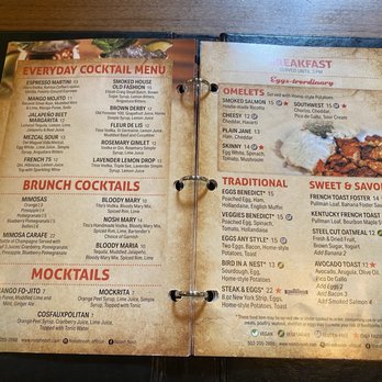 Noosh Nosh - Menu -- drinks and breakfast items -- 12/2025 - American Near Me - Louisville, Kentucky