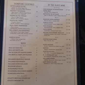 Otto's - Bev menu - German Near Me - Fredericksburg, Texas